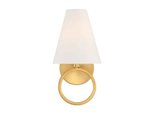 Compton 1-Light Wall Sconce in Warm Brass