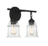 Fuller 2-Light Bathroom Vanity Light in Satin Nickel