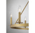 6-Light Chandelier in Matte Black