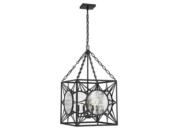 Balfour 4-Light Pendant in Matte Black