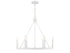 6-Light Chandelier in Matte Black