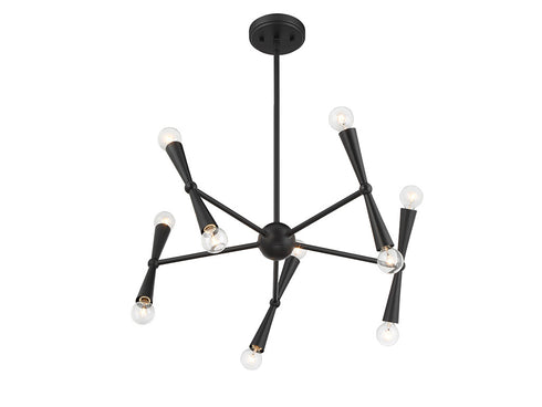 10-Light Chandelier in Chrome