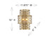 Mannheim 2-Light Wall Sconce in Warm Brass