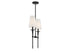 Trundle 2-Light Linear Chandelier in Warm Brass