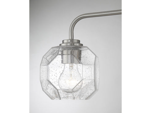 Baldwin 3-Light Bathroom Vanity Light in Satin Nickel