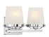 Klein 2-Light Bathroom Vanity Light in Warm Brass