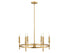 6-Light Chandelier in Brushed Nickel