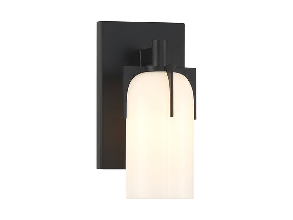 Caldwell 1-Light Wall Sconce in Matte Black