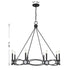 Minette 8-Light Chandelier in Spun Gold
