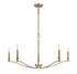 5-Light Chandelier in Polished Nickel