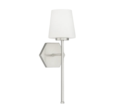 Conover 1-Light Wall Sconce in Satin Nickel