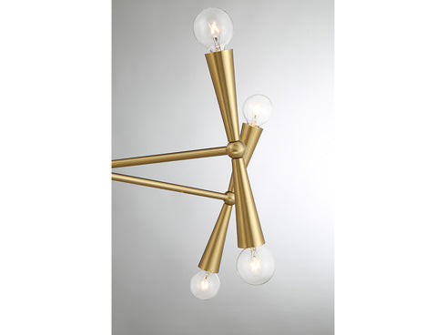 10-Light Chandelier in Chrome