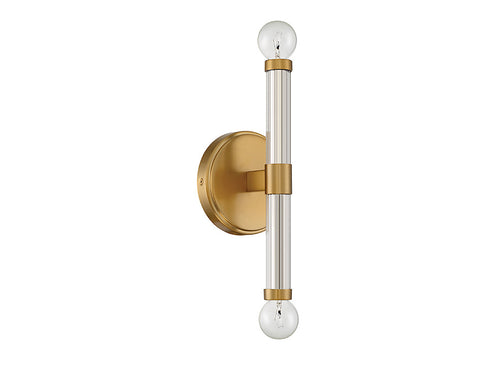 Kingsburg 2-Light Wall Sconce in Matte Black