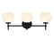 Hannah 3-Light Bathroom Vanity Light in Matte Black