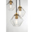 5-Light Chandelier in Natural Brass