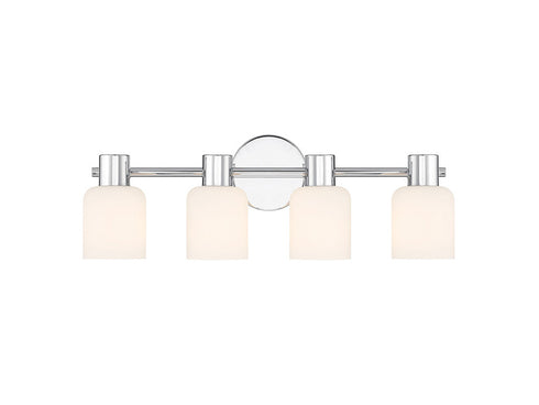 Strand 4-Light Bathroom Vanity Light in Matte Black