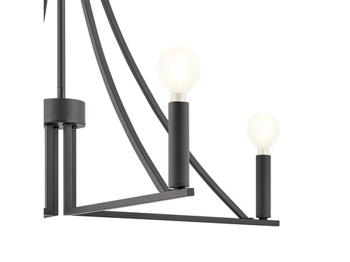 4-Light Chandelier in Brushed Nickel
