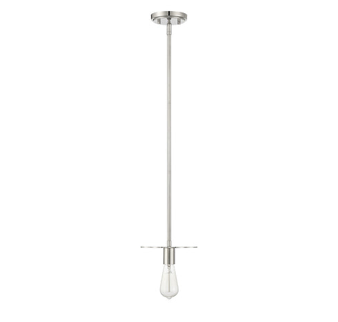 1-Light Mini Pendant in Polished Nickel