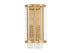 Mancini 2-Light Wall Sconce in Warm Brass
