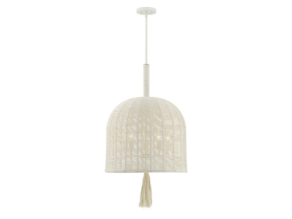 Lunara 5-Light Pendant in Cotton by Breegan Jane