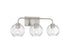 Baldwin 3-Light Bathroom Vanity Light in Satin Nickel
