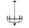 5-Light Chandelier in Matte Black