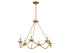 6-Light Chandelier in Matte Black