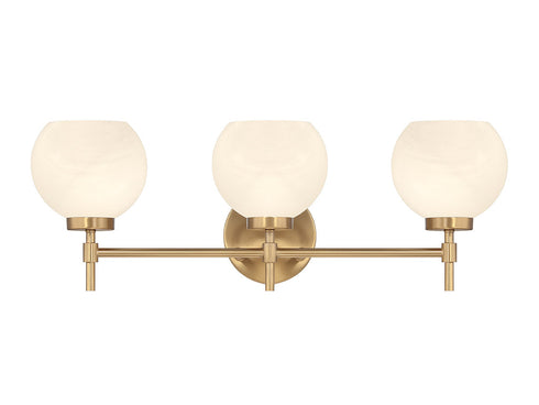Hannah 3-Light Bathroom Vanity Light in Matte Black