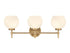 Hannah 3-Light Bathroom Vanity Light in Matte Black