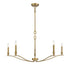 5-Light Chandelier in Polished Nickel