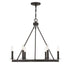6-Light Chandelier in Matte Black