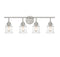 Fuller 4-Light Bathroom Vanity Light in Satin Nickel