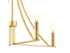 4-Light Chandelier in Brushed Nickel