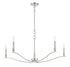 5-Light Chandelier in Polished Nickel