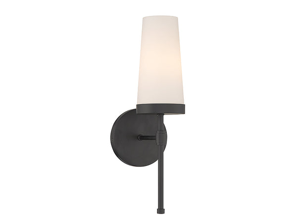 Haynes 1-Light Wall Sconce in Matte Black