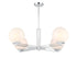 4-Light Chandelier in Matte Black