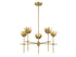 5-Light Chandelier in Matte Black