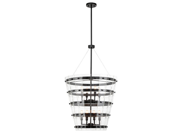 Ventari 8-Light Pendant in Matte Black
