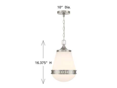 Endura 1-Light Pendant in Satin Nickel