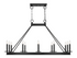 Boylston 12-Light Linear Chandelier in Matte Black