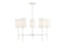 5-Light Chandelier in Bisque White