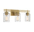 Baxter 3-Light Bathroom Vanity Light in Black