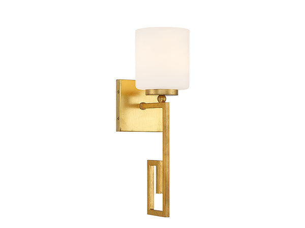 Quatrain 1-Light Wall Sconce in True Gold
