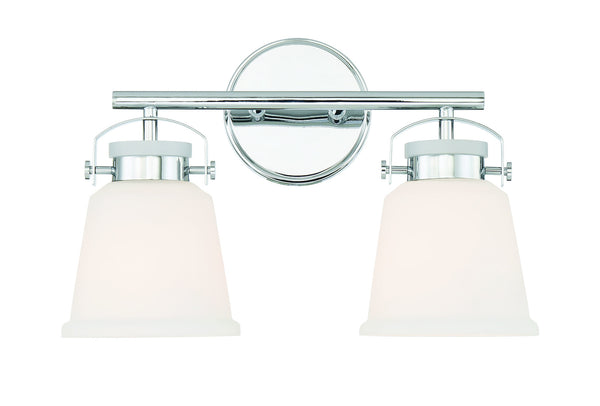Kaden 2-Light Bathroom Vanity Light in Polished Chrome