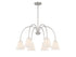6-Light Chandelier in Matte Black
