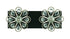 Poppy 2-Light Bathroom Vanity Light in Matte Black with Satin Nickel Accents