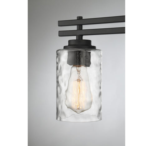 Baxter 3-Light Bathroom Vanity Light in Black