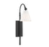 Rutland 1-Light Adjustable Wall Sconce in Satin Nickel