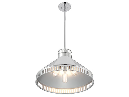 Seagram 3-Light Pendant in Polished Nickel
