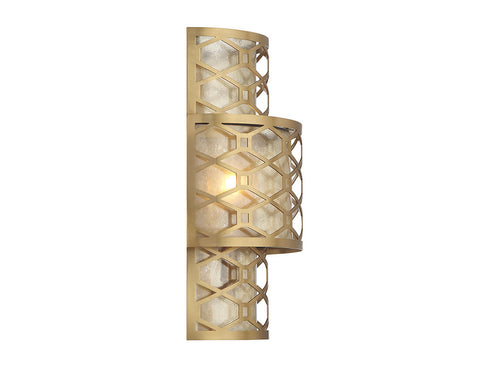 Mannheim 2-Light Wall Sconce in Warm Brass